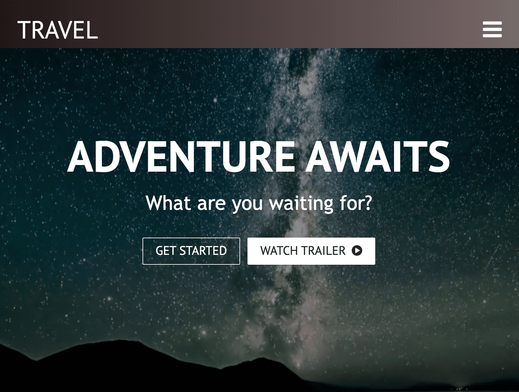 Travel agency Landing Page template